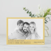 We hebben de Merry Wishes Photo Valentijn Card gem Feestdagenkaart (Staand voorkant)