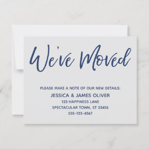 We hebben de moderne handschrift marine op grijze kaart