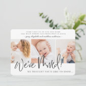 We hebben de Moderne New Home Announcement Kaart v (Staand voorkant)