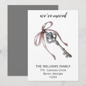 We hebben de 'New House Key Moving Announcement' v (Voorkant / Achterkant)