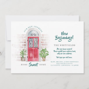 We hebben de nieuwe Adres Red Waterverf deur verpl Aankondiging