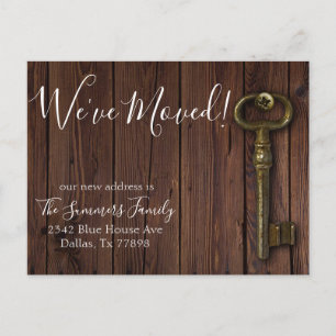 We hebben de nieuwe adresaankondiging Wood Key ver Aankondigingskaart