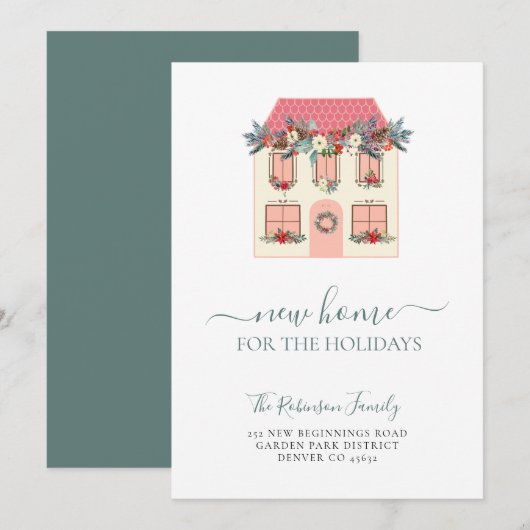 We hebben de nieuwe kerstvakantie verplaatst aankondiging (Voorkant / Achterkant)