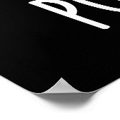 We hebben de poower Funny Poop Pun Dark BG Poster (Hoek)