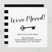 We hebben de toetssteen New Home Address Stripe Mo Aankondiging (Voorkant / Achterkant)