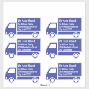 We hebben de truck verplaatst sticker