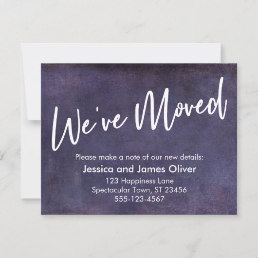 We hebben de typografie Paarse Grunge aankondiging (Voorkant)