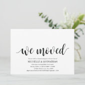 We hebben de uitnodigkaarten van de Housewarming p Kaart (Staand voorkant)