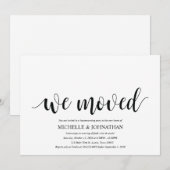 We hebben de uitnodigkaarten van de Housewarming p Kaart (Voorkant / Achterkant)