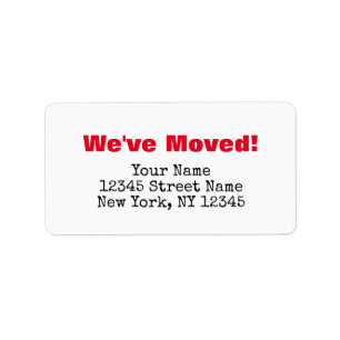 We hebben de verandering van adresetiketten voor e etiket