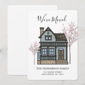 We hebben de Victoriaans House Moving Announcement Aankondiging (Voorkant / Achterkant)