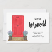 We hebben de voordeur verplaatst aankondiging (Voorkant)