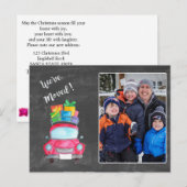 We hebben de waterverf kerstkaart verplaatst briefkaart (Voorkant / Achterkant)