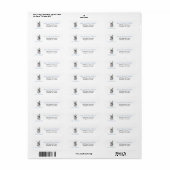 We hebben de wijziging van Address Castle New Home Etiket (Full Sheet)
