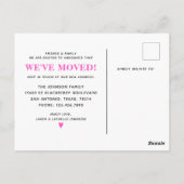 We hebben de wijziging van de aankondiging van adr briefkaart (Achterkant)