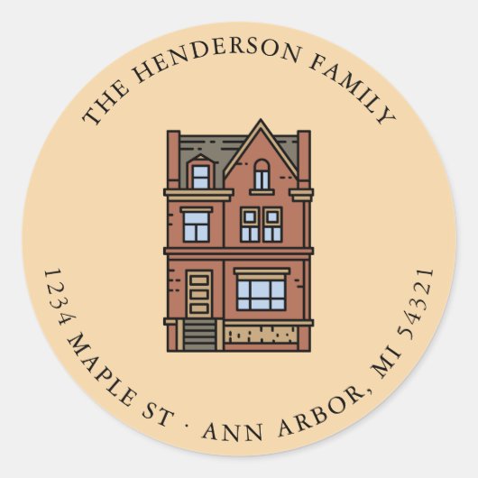 We hebben de wijziging van de aankondiging van adr ronde sticker (Voorkant)