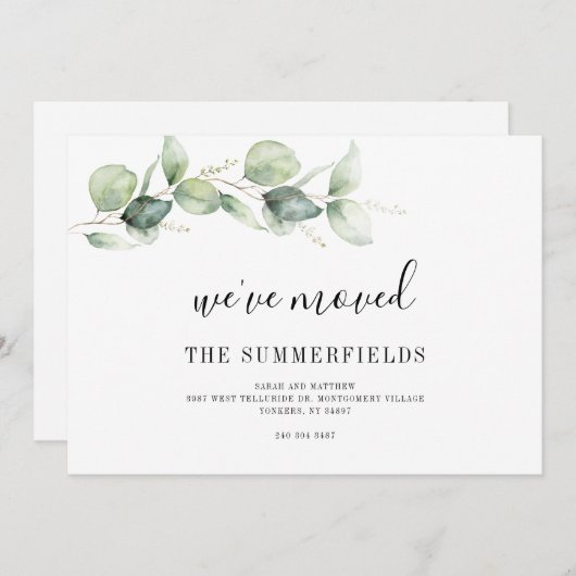 We hebben de wijziging van eBay-adres verplaatst Aankondiging (Voorkant / Achterkant)