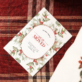 We hebben de Winterpine Berry Moving Announcement Feestdagenkaart
