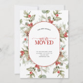 We hebben de Winterpine Berry Moving Announcement Feestdagenkaart (Voorkant)