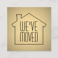We hebben de zwarte en Gold Modern Enclosure-kaart