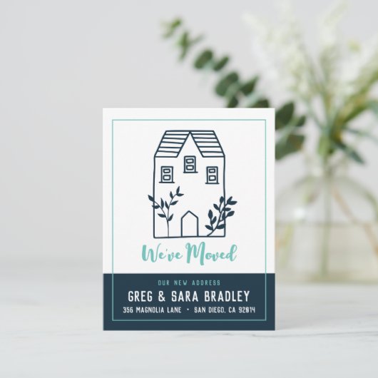 We hebben Doodle House New Address Kaart verplaats (Staand voorkant)