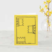 We hebben drie Kings Quirky-kerstkaart Kaart (Gele Bloem)