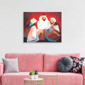We hebben drie koningen de Mannen van Kerstmis. Canvas Afdruk (Insitu (Woonkamer))