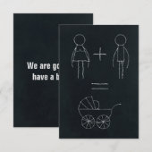 We hebben een baby aankondiging (Voorkant / Achterkant)