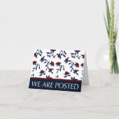 we hebben een bericht geplaatst : floral aankondiging (Voorkant)