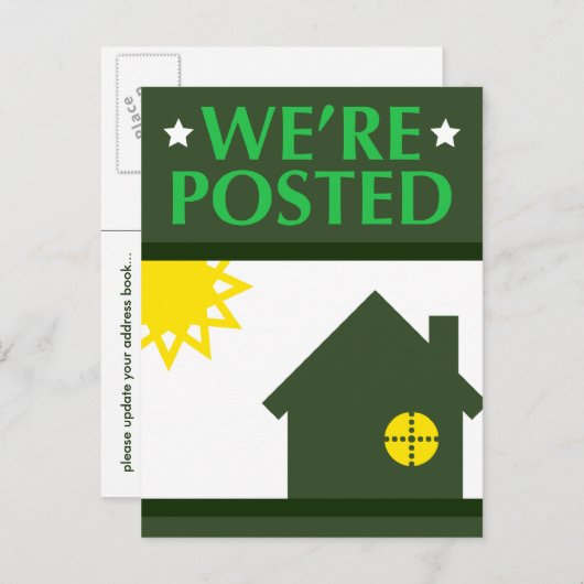 we hebben een bericht geplaatst : pop home aankondigingskaart (Voorkant / Achterkant)