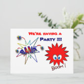 We hebben een feest!!!!! kaart (Staand voorkant)