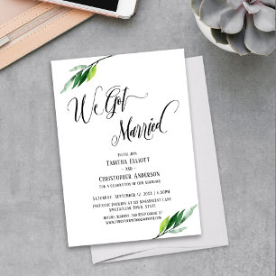 We hebben een gehuwd vouwscript en Greenery Kaart
