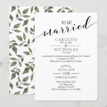 We hebben een gehuwde eenvoudige Greenery Wedding 