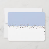 We hebben een gehuwde glitter Heart Foto Blue Whit Kaart (Achterkant)