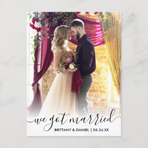 We hebben een gehuwde moderne Manuscript Bekleding Briefkaart