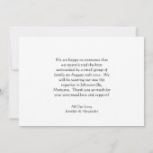 We hebben een gehuwde scriptfoto aankondiging (Achterkant)