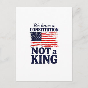 We Hebben een Grondwet, Geen Koning USA Pro Democr Briefkaart