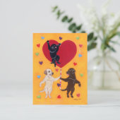 We hebben een grote hartschildering. briefkaart (Staand voorkant)