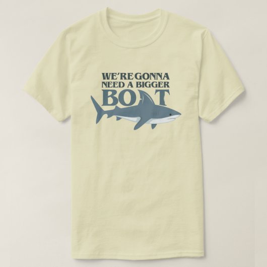 We hebben een groter bootje nodig, Funny Shark T-S T-shirt (Design voorkant)
