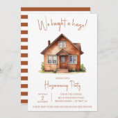 We hebben een huis gekocht! Mooie aquarel housewar Kaart (Voorkant / Achterkant)