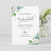 We hebben een huwelijkshuwelijk. aankondiging (Staand voorkant)