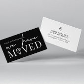 We hebben een minimale wijziging van het adres van notitiekaartje