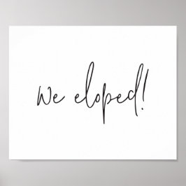 We hebben een minimalistisch script voor het uitle poster