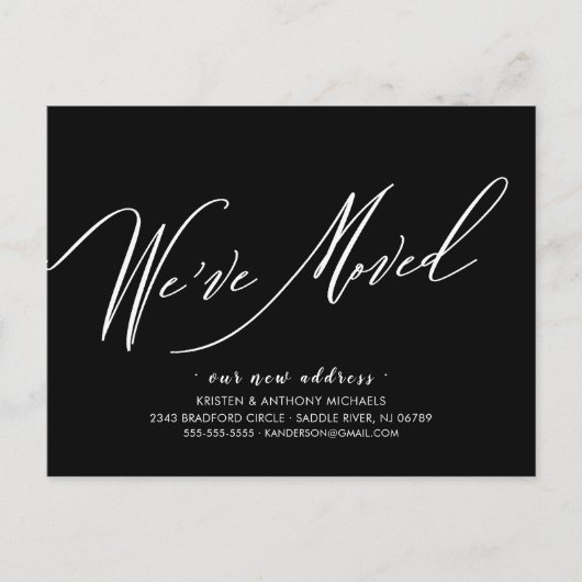 We hebben een moderne aankondiging van het verplaa (Voorkant)