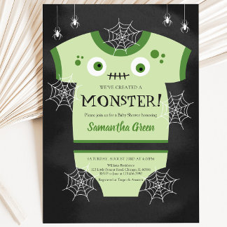 We Hebben Een Monster Baby Shower Gemaakt Kaart