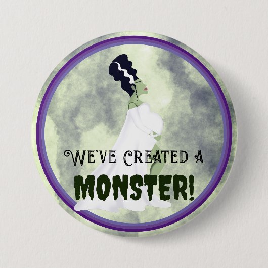 We hebben een monster Creëer! Ronde Button 7,6 Cm (Voorkant)