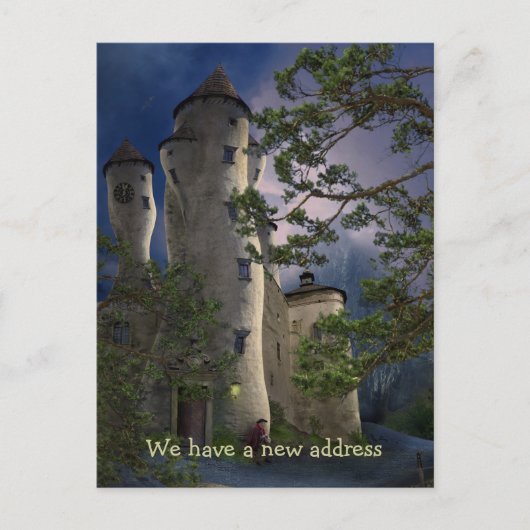 We hebben een nieuw adres - Briefkaart uitnodiging (Voorkant)