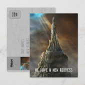 We hebben een nieuw adres - Briefkaart uitnodiging (Voorkant / Achterkant)