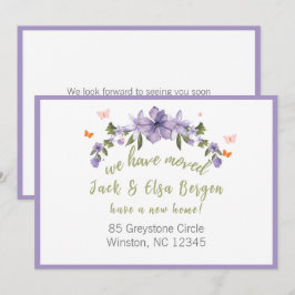 We hebben een nieuw adres verplaatst notitiekaartje