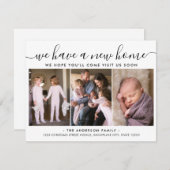 We hebben een nieuw startadres dat 3 foto's verpla aankondiging (Voorkant / Achterkant)